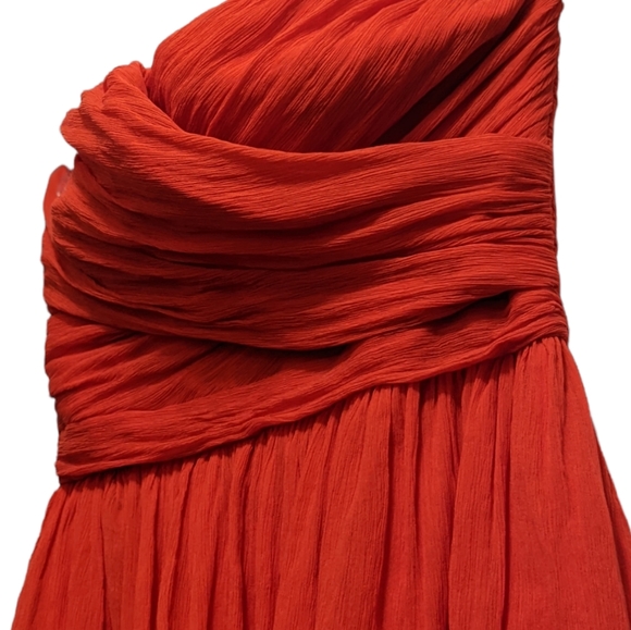 J Crew Red Mini Strapless 0P - Picture 2 of 3